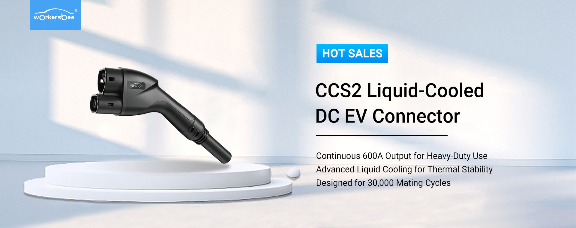 موصل السيارات الكهربائية المبرد بالسائل من worksbee CCS2