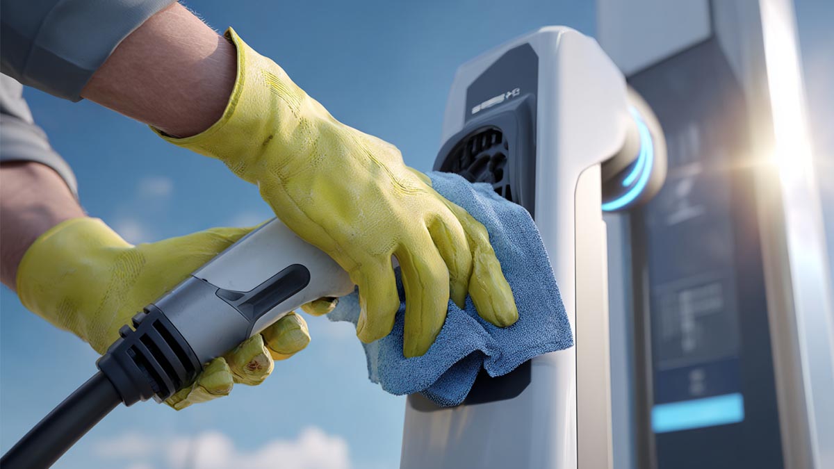 EV connector maintenance