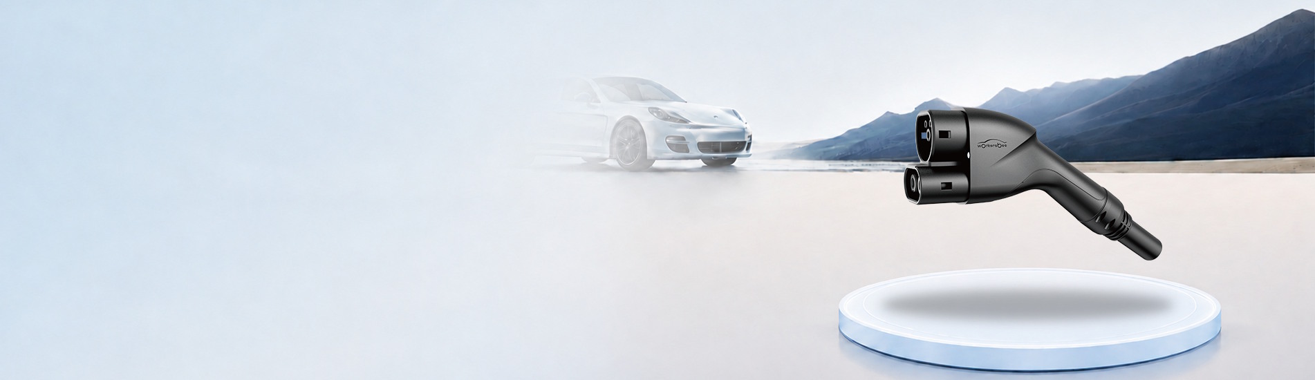 مجموعة موصل Workersbee CCS2 EV وكابل الشحن الملفوف
